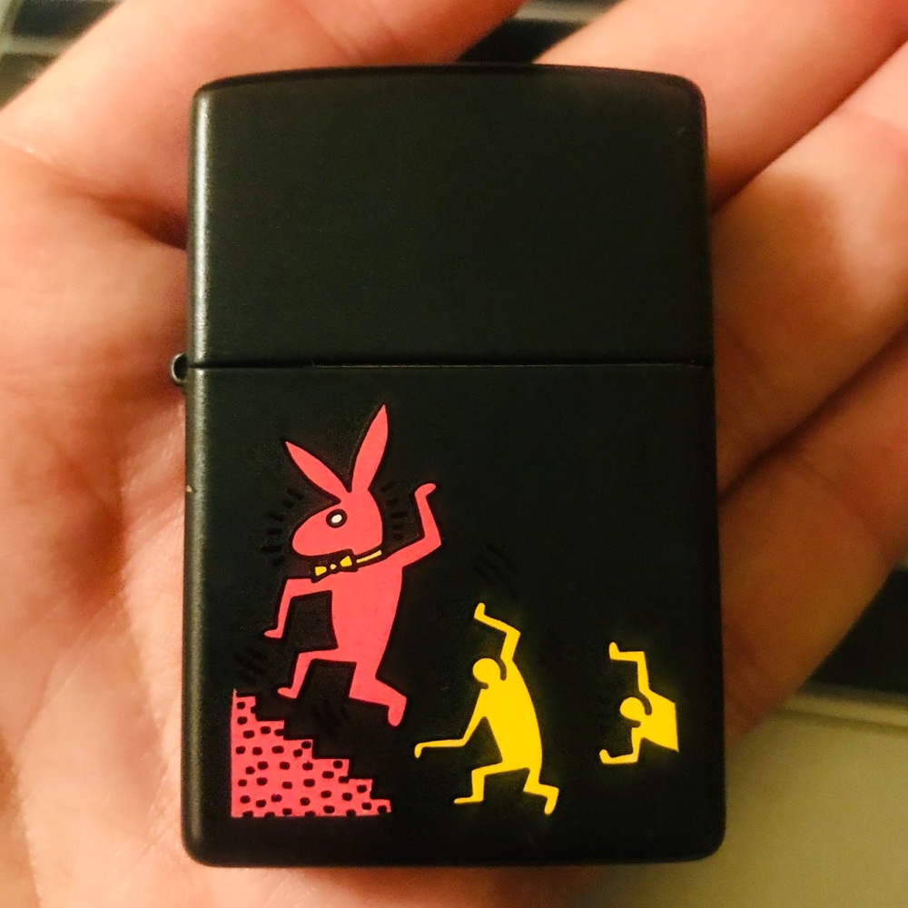 ZIPPO "PLAYBOY" KEITH HARING BUNNY POP ART✨